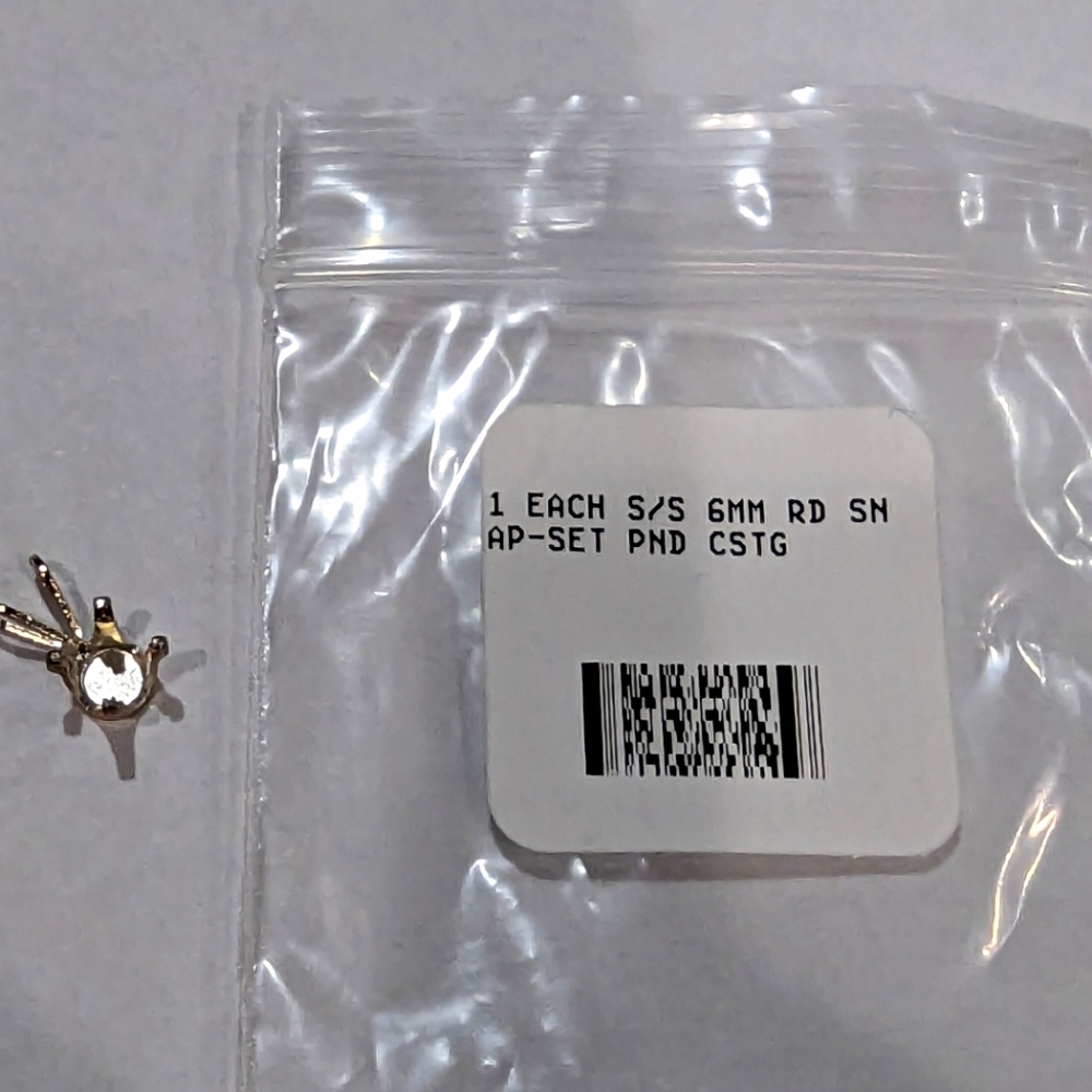 Make your own jewelry SS 6mm round snap in casting